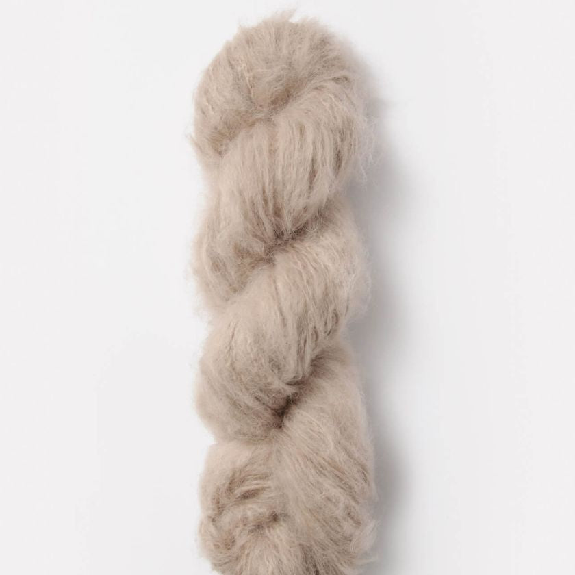 Toasted Marshmallow color of Brushes Suri Yarn
