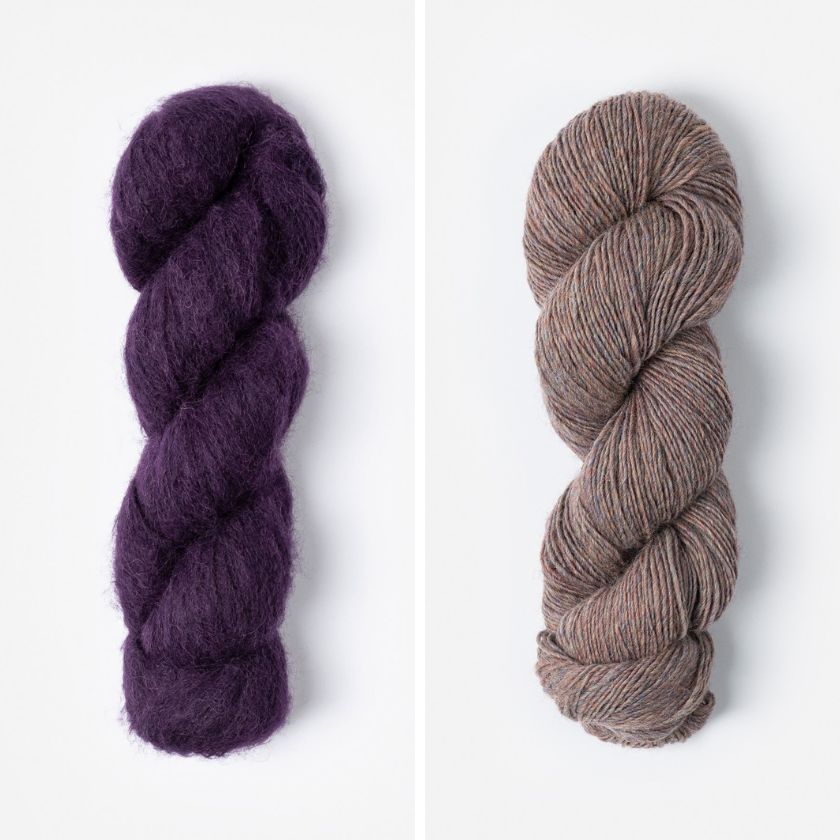 Elderberry and Driftwood yarn for the Carina Cowl