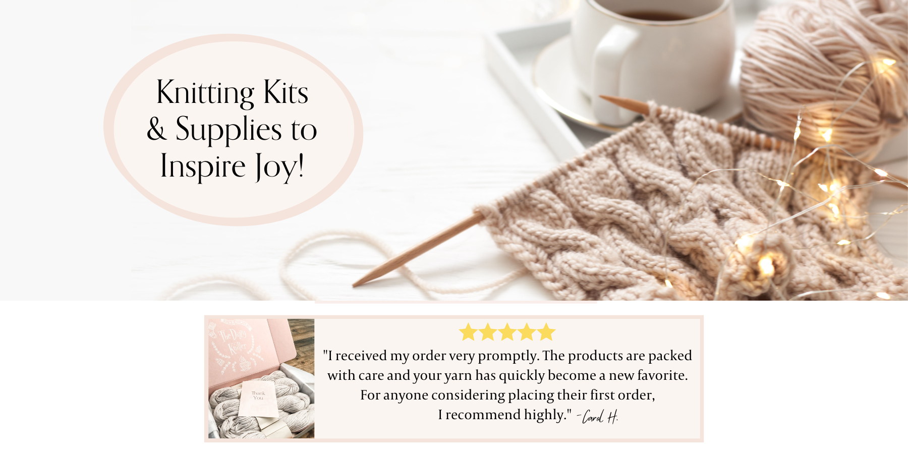 Knitting Kits & Supplies by The Dizzy Knitter