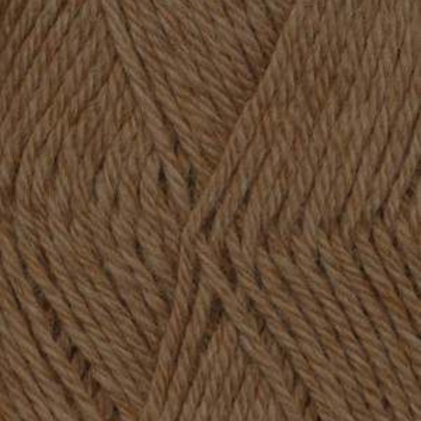 Close-up of Ella Rae Classic wool yarn in Olive Valley Heather with a textured pattern