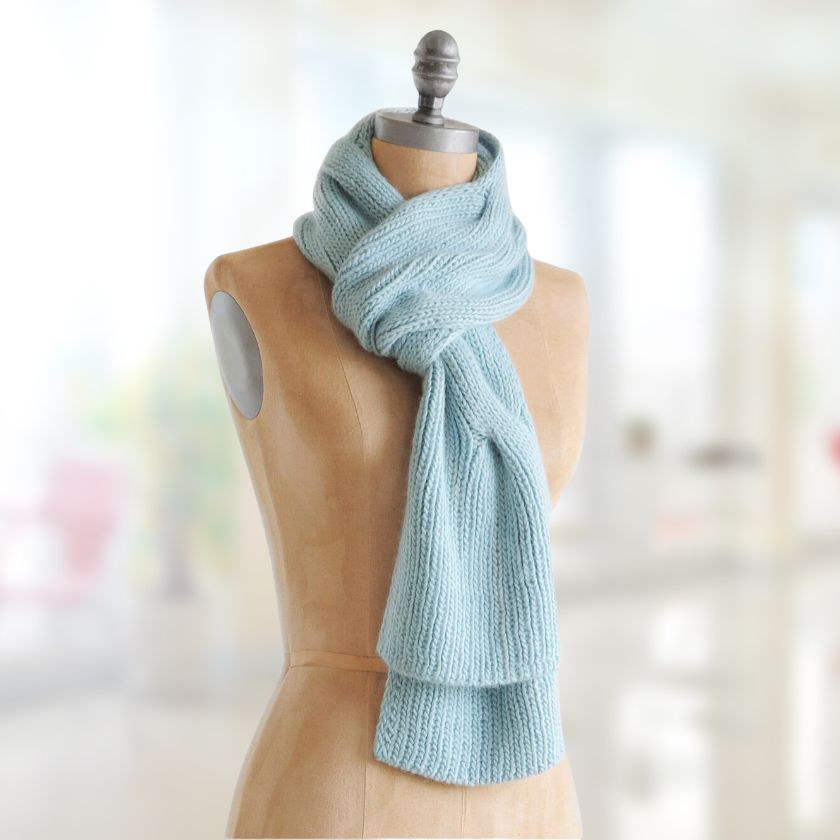 KNITTED HEADBAND WITH SILK SCARF DAINTREE DREAMING