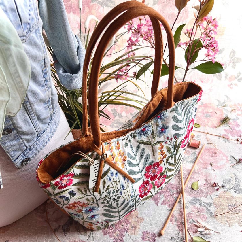 Wildflower Lolita: USA Made, Handbag with Matching Pouch