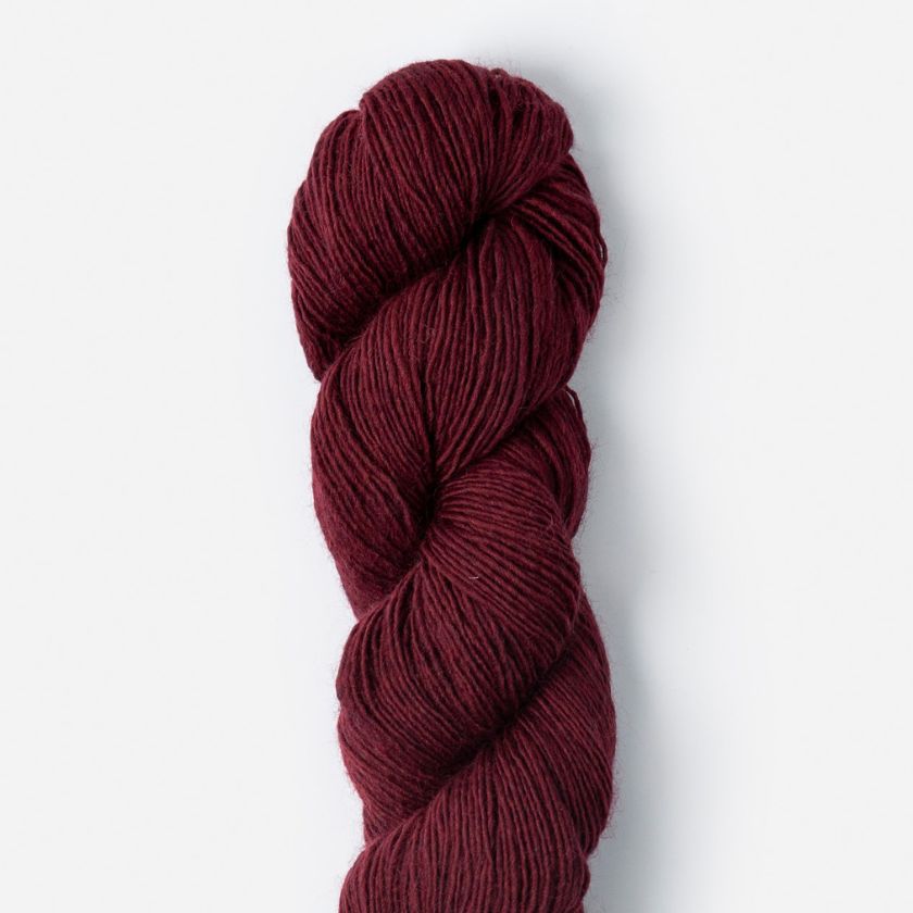 Cranberry Compote colored Woolstok Light from the Dizzy Knitter