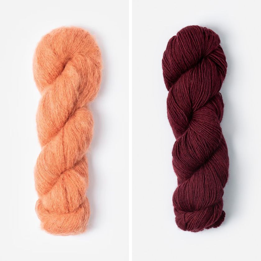 Sedum and Cranberry Compote yarn for the Carina Cowl