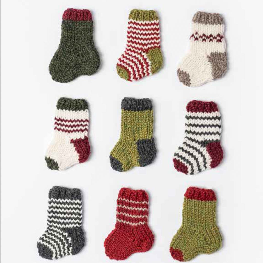 Mini Sweaters, Hats, Mitts and Stockings