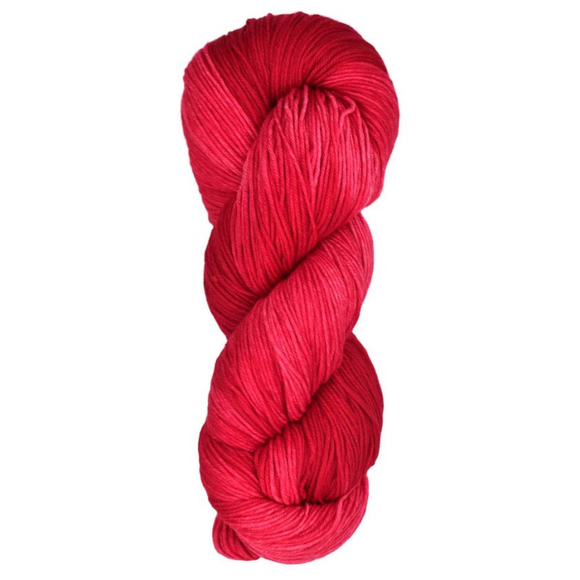Skein of Araucania Huasco Sock Kettle Dyes yarn in the color Crimson
