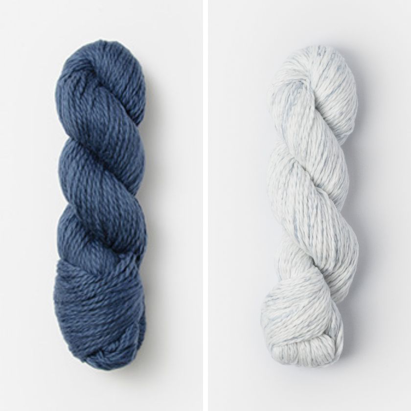 Bluefin Sea color for the Worthington Wrap from The Dizzy Knitter