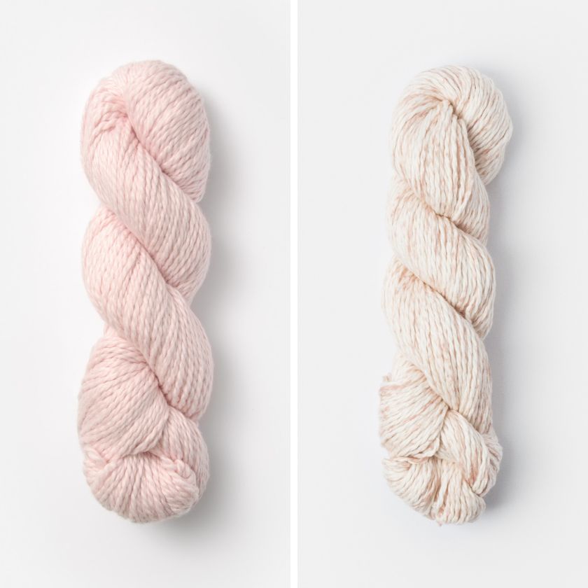 Labyslipper color yarn for the Worthington Wrap from The Dizzy Knitter