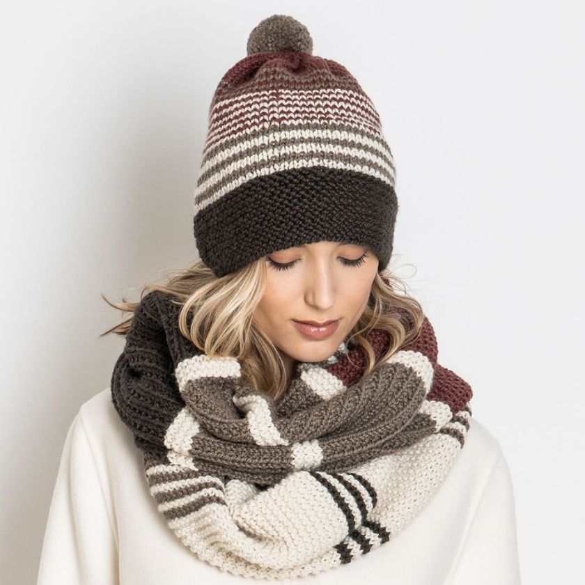 Forest Lake Hat & Cowl Kit