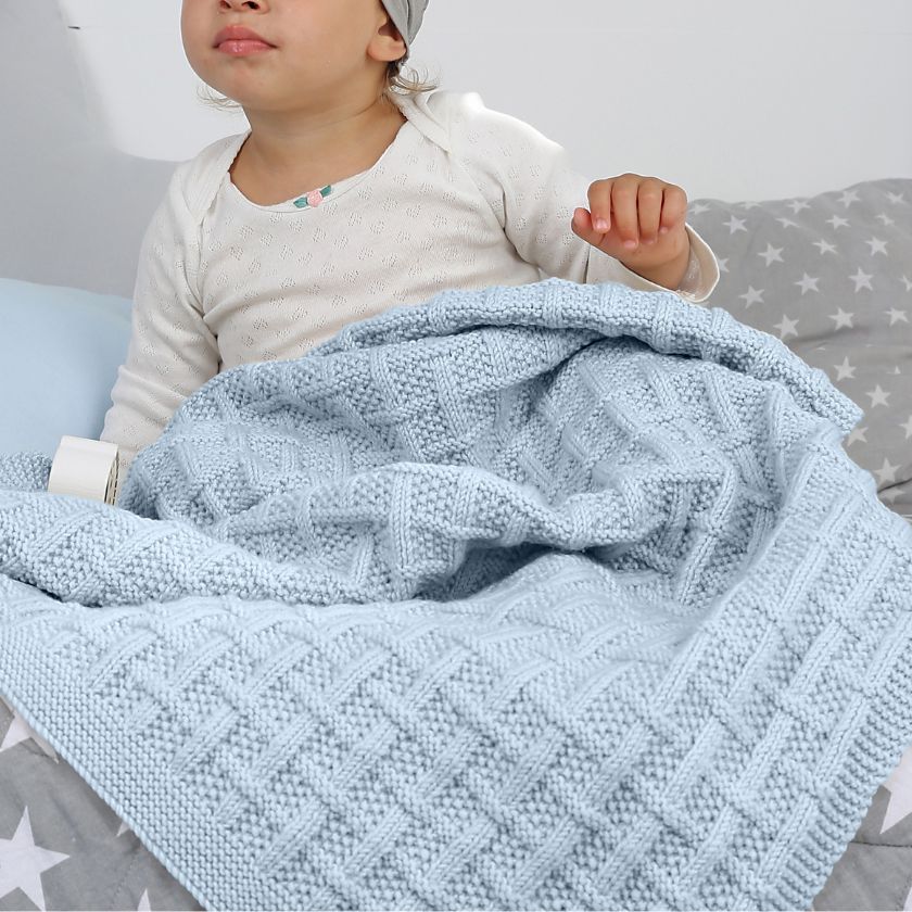 Bella Baby Blanket + FREE BONUS book of baby patterns!* - The