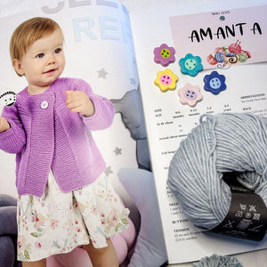 Amanta Baby Sweater Kit + FREE BONUS book of baby patterns!*