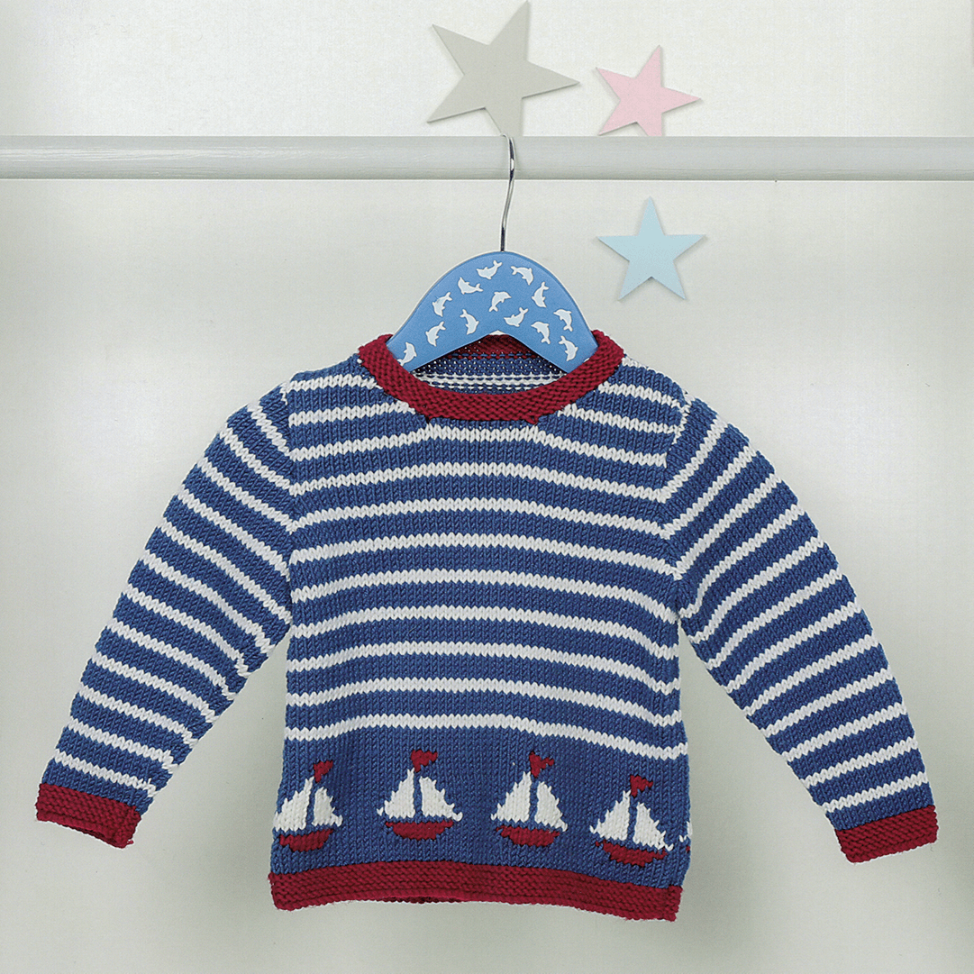 Bruno Baby Sweater + FREE BONUS book of baby patterns!*