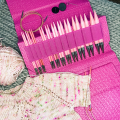 正規品 ナロー M ブラウン ピンク brown pink needles 5-1 スラックス